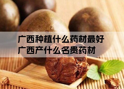 廣西種植什麼藥材最好 廣西產什麼名貴藥材